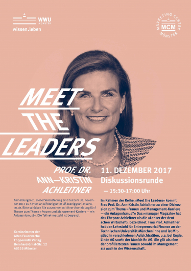 Event | Meet the Leaders | Prof. Dr. Ann-Kristin Achleitner