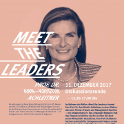 Event | Meet the Leaders | Prof. Dr. Ann-Kristin Achleitner